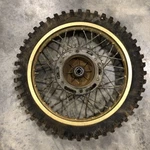 1986 Yamaha Rear Wheel Rim Rare Oem Gold. Fixed Price $125.00.