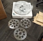 18X3.5 Fat Spoke Rear Wheel W/ Rotors For Harley Heritage Softail Deluxe Used. Fixed Price $329.99.