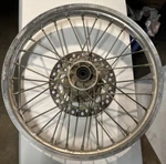 Oem 2001-25 Kawasaki KX85 17" 1.40 Silver Front Wheel 41034-1310. Fixed Price $105.00.