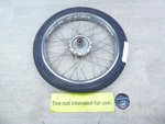 1983 Suzuki FA50 Shuttle S20893) Chrome Front Wheel Rim 14IN. Fixed Price $51.74.