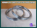 Fit Honda C92 C95 CA92 CA95 CA160 Front & Rear Steel Wheel Rim Set *BI4671*. Fixed Price $94.05.