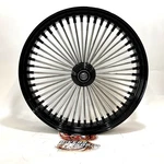 Ride Wright Front Fat 50 Spoke 21" X3.5 Wheel Black/chrome Harley Abs 04235-8625. Fixed Price $1000.00.