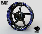 Wheel Stickers For Yamaha MT-07 MT07 Rim Tape Motorcycle Decals Graphics 17". Fixed Price $83.71.