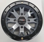 14S3-3338 System SB-4 Beadlock Rim Gray 14X7 4+3 +15MM 4/137 New Old Stock. Fixed Price $199.99.