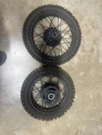 Oem Honda CRF110 Front & Rear Wheel Set Pair 14 12 Low Hours 2013-2026. Fixed Price $599.00.
