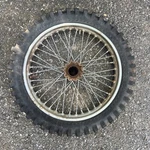 Maico Dirt Bike Rim And Tire Vintage Motocross Dunlop K190 4-10-18. Fixed Price $100.00.