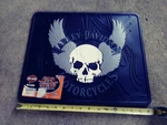 Harley-davidson Wilngs Skull Single Rubber Backseat Utility Mat, Car Or Truck. Fixed Price $19.99.