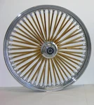 Dna Mammoth 26 3.5 Fat 52 Gold Spoke Front Wheel Touring Flh/t/r/x Harley. Fixed Price $1158.66.