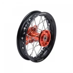 Tusk Impact Complete Wheel - Rear 10 X 1.60 Black Rim/silver Spoke/orange Hub. Fixed Price $247.33.