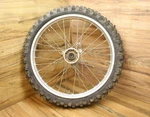 94-10 Yamaha Front Wheel Silver Rim 17X1.40 Tire Michelin 70/100-17. Fixed Price $99.11.