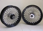 Dna Mammoth 52 Black Fat Spoke Wheels 16X3.5 Front / Rear Set Softail Fl Harley. Fixed Price $1484.96.
