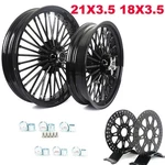 21X3.5 18X3.5 Fat Spoke Wheels Rotors For Harley Heritage Softail Classic 00-14. Fixed Price $682.19.