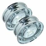Front Rear Wheel Rim Set Chrome Plated 3.50" X 8" Vespa Vbb Vlb Vna Models. Fixed Price $115.59.