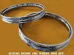 Fit Suzuki SP250D 1983 Front & Rear Chrome Wheel Rim Set 2PCS MI150. Fixed Price $97.84.