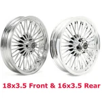 18X3.5 16X3.5 Fat Spoke Wheels For Harley Softail Heritage Classic Flstf Deluxe. Fixed Price $761.14.