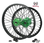 21/19 Kawasaki Cnc Wheels Set KX450F 2019-2024 KX250 2021-24 Black Green Hubs. Fixed Price $399.99.