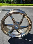 Lightweight Oz Racing Rear Wheel Titanium Anodized For Ktm 1290 Superduke. Fixed Price $1450.00.