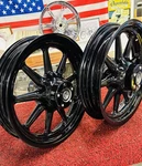 Harley Davidson Oem Heritage Softail Black 9 Spoke Wheels Tubelss & Abs Outright. Fixed Price $1695.99.