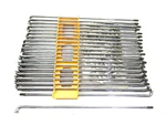 Chrome 21" Smooth Spoke And Nipple Set 40 Pieces Each, For Harley Steel Hubs. Fixed Price $48.99.