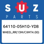 64110-05H10-YD8 Suzuki WHEEL,RR(13M/CXMT4.00) 6411005H10YD8, New Genuine Oem Par. Fixed Price $962.26.