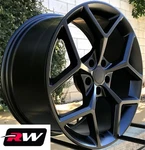 (4) 20" Inch 20X9" Wheels Chevy Camaro Z28 Oe Replica Matte Black Rims Set 5X120. Fixed Price $1249.00.