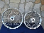 21X3.5" & 16" Dna Mammoth 52 Spoke Wheel Set 2000-06 For Harley Heritage Fat Boy. Fixed Price $1128.00.