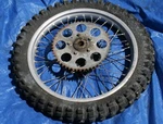 1981 Honda Cfr 250 Rear Rim Tire Sprocket. Fixed Price $182.07.