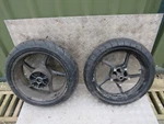 Yamaha Yzf R1 5VY 2004 - 2006 Front And Rear Wheels With Tyres Race Track Road. Fixed Price $459.75.