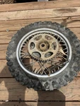 1977 Honda Xl 75 Front And Rear Wheel Set. Fixed Price $119.99.