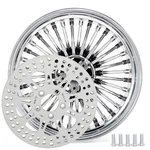 16X5.5 Fat Spoke Rear Wheel Abs Rim Rotor For Harley Touring Road Glide 09-23. Fixed Price $409.59.