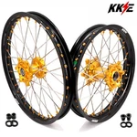 For Suzuki 2005-2025 DRZ400SM Kke 21/18 Dirt Bike Cnc Wheels Gold Nut. Fixed Price $550.05.