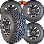 John Deere Gator Suv 855D 850D Xuv Tires Wheels Rims 25X10-12 Otr 350 Mag W/lug. Fixed Price $1562.81.