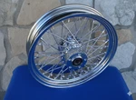16"X3.5" 60 Spoke Billet Hub Wheel Rear Harley Softail Fxstc Springer 00-07. Fixed Price $399.00.