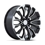 Performance Replicas PR211 22X9 6X139.7 28MM Gloss Black Machined Face Wheel. Fixed Price $336.42.