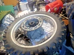 1978 Yamaha It 400 Rear Wheel/rim/sprocket. Fixed Price $129.99.
