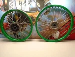 2008 Kawasaki Front & Rear Wheel Set (d). Fixed Price $184.00.