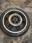 Honda CB650SC Front Wheel 1982 1980S Nighthawk Brake Discs Rotors Tire. Fixed Price $70.00.