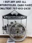 Harley 19 Aluminum High Shoulder Front Wheel Shovelhead Ironhead Chopper Pan. Fixed Price $174.99.
