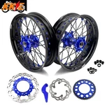Kke 17" Supermoto Wheels For Husaberg Te Fe Fc 125-450CC 2004-2014 Black Spoke. Fixed Price $989.00.