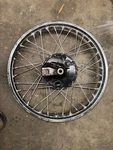 77 Suzuki RM-80 Front Wheel And Brake, 54110-46002. Fixed Price $75.00.