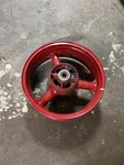 2002 ZX6R Ninja Rear Rim Wheel. Fixed Price $80.00.