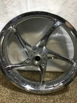2012 Harley Softail Cvo 18" X 3.50" Front Wheel Rim Stinger Chrome #4189. Fixed Price $550.00.