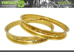 Kawasaki KDX80 1984-1988 Aluminium (gold) Wheel Rim FRONT-32H + REAR-32H. Fixed Price $90.00.