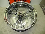Performance Machine Virtue Chrome Rear Wheel 18X8.5 Single Sided Hub Choppers. Fixed Price $1276.00.
