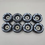 Lot (8) Crazy Skates 58MM Black & White Roller Wheels ZZ809 ABEC-5. Fixed Price $24.49.