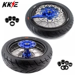 Kke 17" Supermoto Tires Wheels Rim Fit Husaberg Fe Fc 125-450CC 2004-2014 Blue. Fixed Price $1049.00.