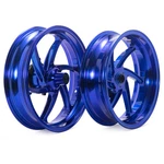 15"X3.5" Front 14"X4" Rear Blue Cast Wheels Rims For Yamaha XMAX300 X-max. Fixed Price $521.44.