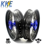 Kke 3.5/4.25*17" Supermoto Wheels Rims Fit Suzuki DR650SE 1996-2025 Cush Blue. Fixed Price $705.87.