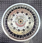Triumph Thruxton 900 T2000301 Front Wheel Hub Assembly With Rotor #0520. Fixed Price $450.00.