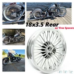 18X3.5 Fat Spoke Rear Wheel Rim For Harley Touring Road Glide Softail Heritage. Fixed Price $324.99.